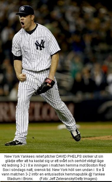 Yankees Phelps Jublar i 8e vs. Red Sox