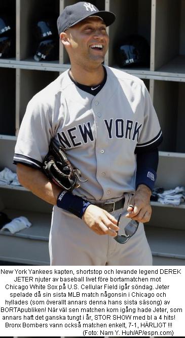 Jeter last regular season game in Chicago 20140525