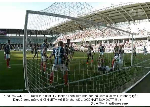häcken - dif 2-0 mål HELVETE