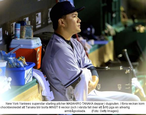 Tanaka deppar skadad
