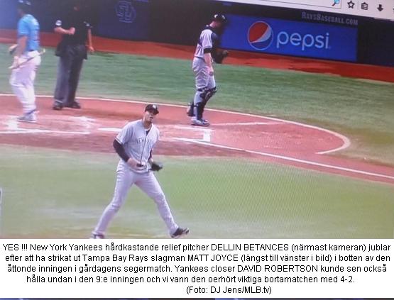 Betances jublar at Rays 20140817