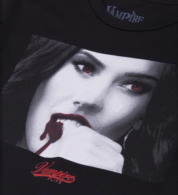 The Fox Vamped Tee in Black by Vampire Life