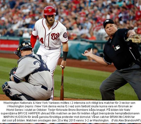 Nationals Harper ejected vs. Yankees 20150520