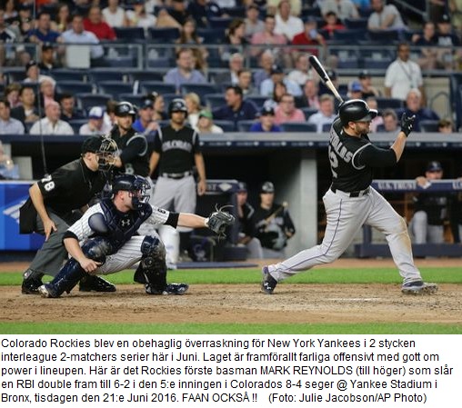 Rockies beat Yankees in the Bronx 20160621